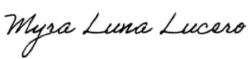 Myra Luna Lucero Signature