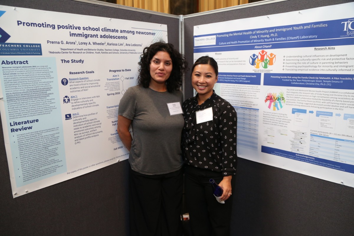 Posters, TC Prof. Prerna Arora (left) 