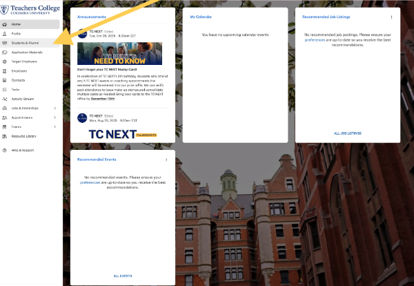 Alumni Connect Dashboard