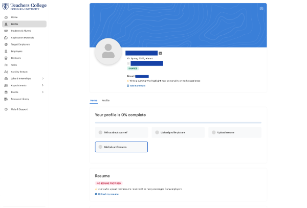 Alumni Connect Profile Details