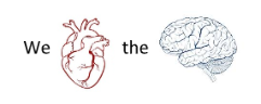 We (heart image) the (brain image)