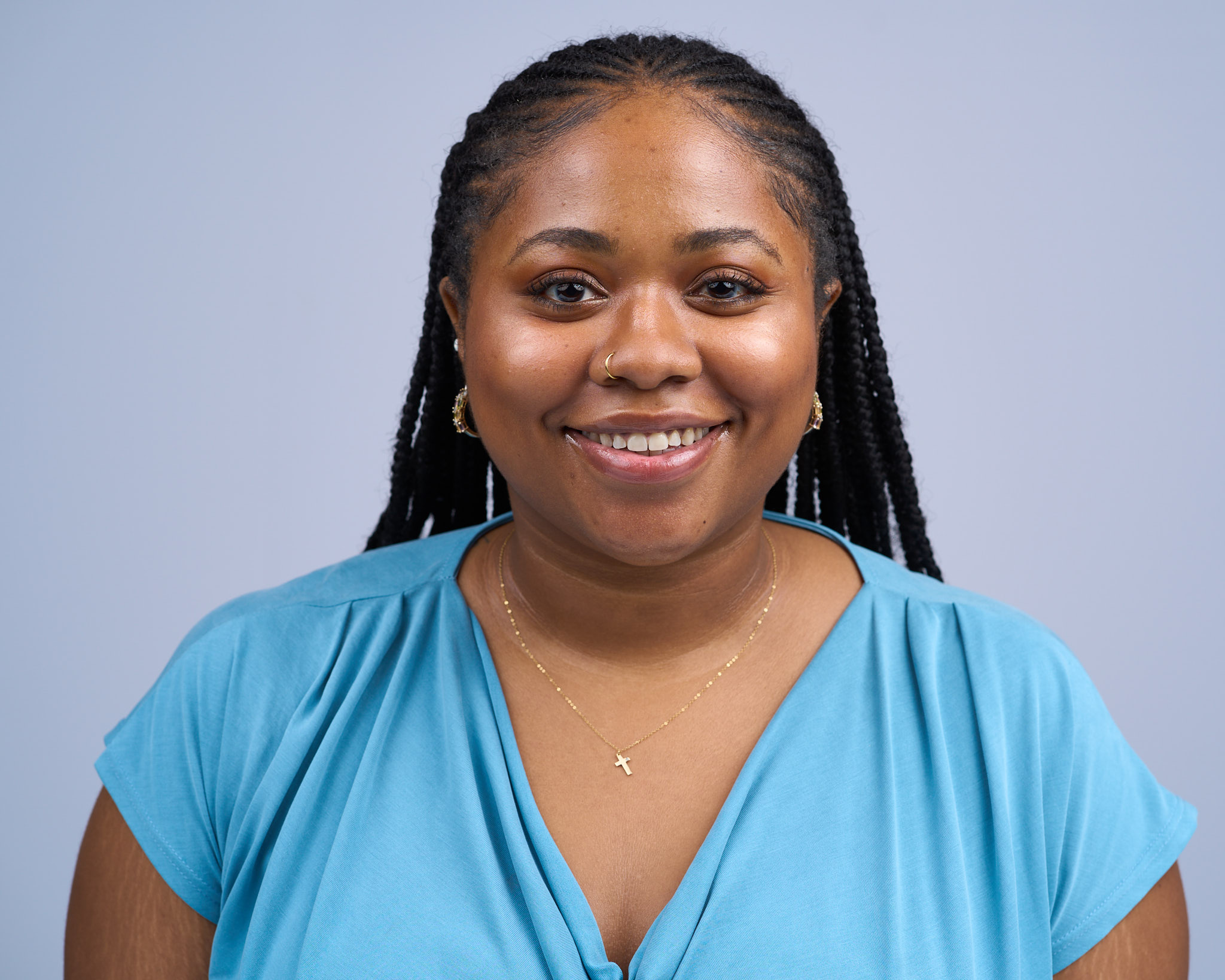 e.g. Headshot of lab team member