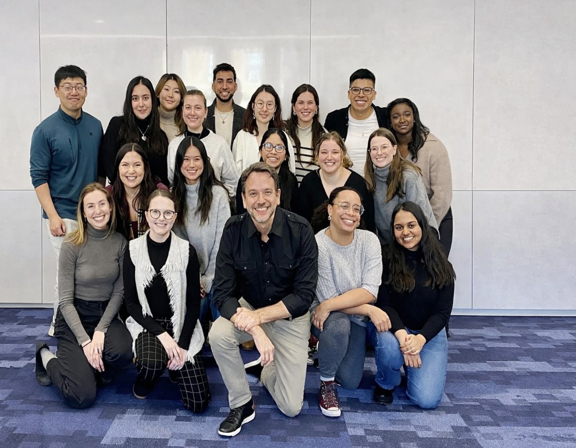 students and professor from the READ Lab smiling in a group image