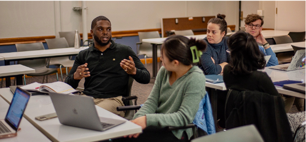 students in a room