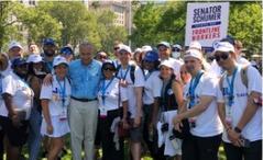 Dr. Guerra and other frontline workers met with Senator Schumer