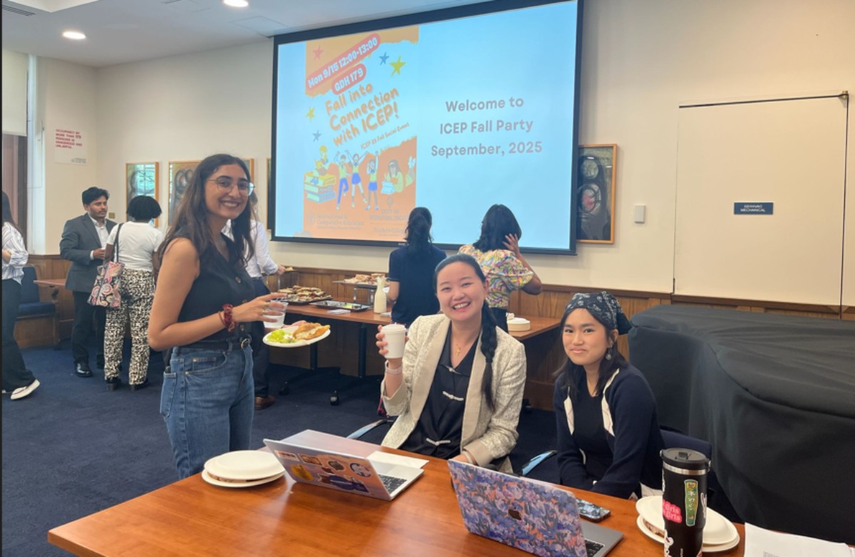 Students attending the ICEP Fall Party, September 2025