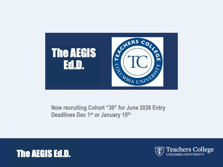 Now Recruiting AEGIS Cohort 