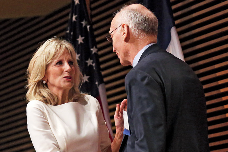 Tom Bailey and Jill Biden