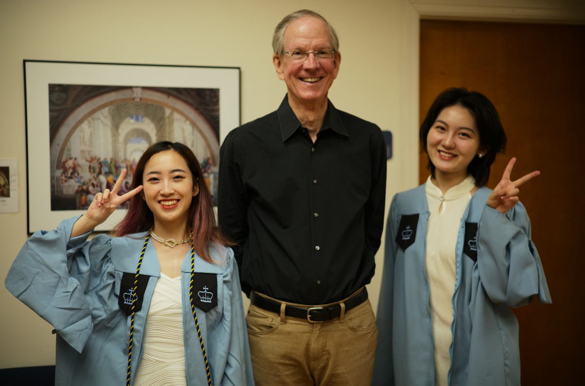 Aine Yang, Professor Hansen, and Yuhan Deng, I