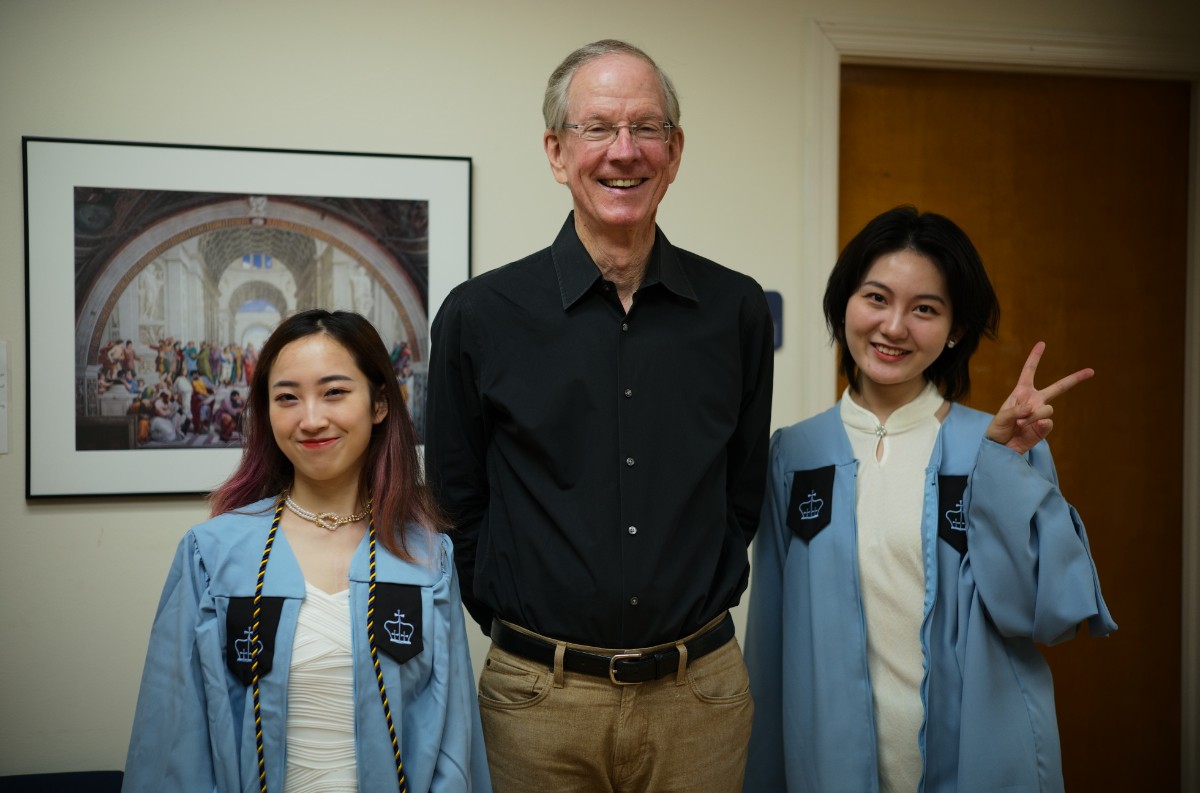 Aine Yang, Professor Hansen, and Yuhan Deng II