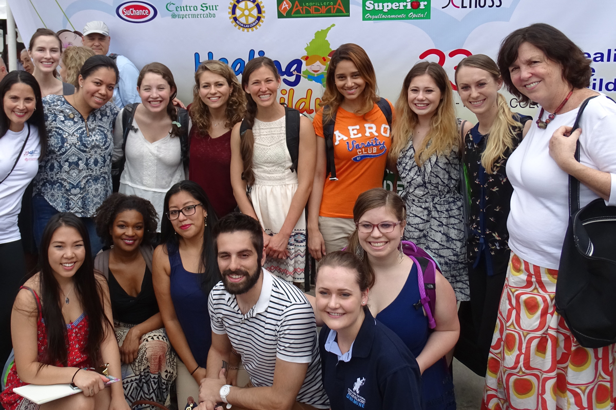 Students arrive in Colombia.