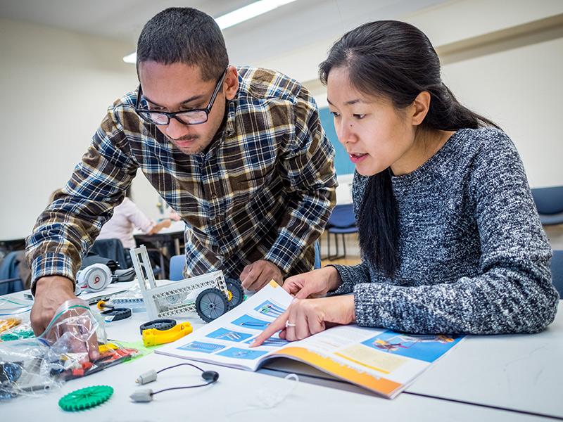 Students Working on Group Project