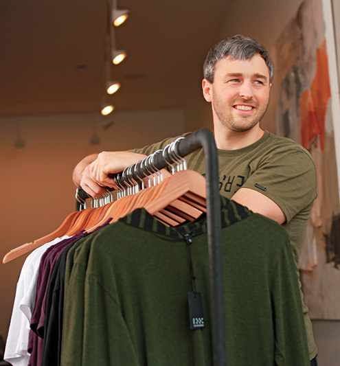 SIGHT-IMPAIRED, BUT PLENTY OF VISION Manning and his younger brother have become heroes with a clothing business that fights blindness.