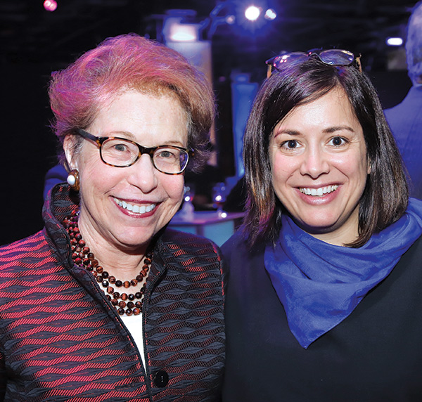 Mary Edlow (left, M.A. '67) and Aurélie Athan (Ph.D. '11)