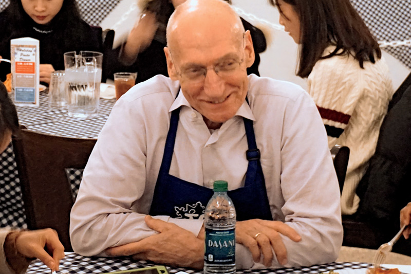 Thomas Bailey at Student Holiday Dinner