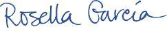 Rosella Garcia's signature