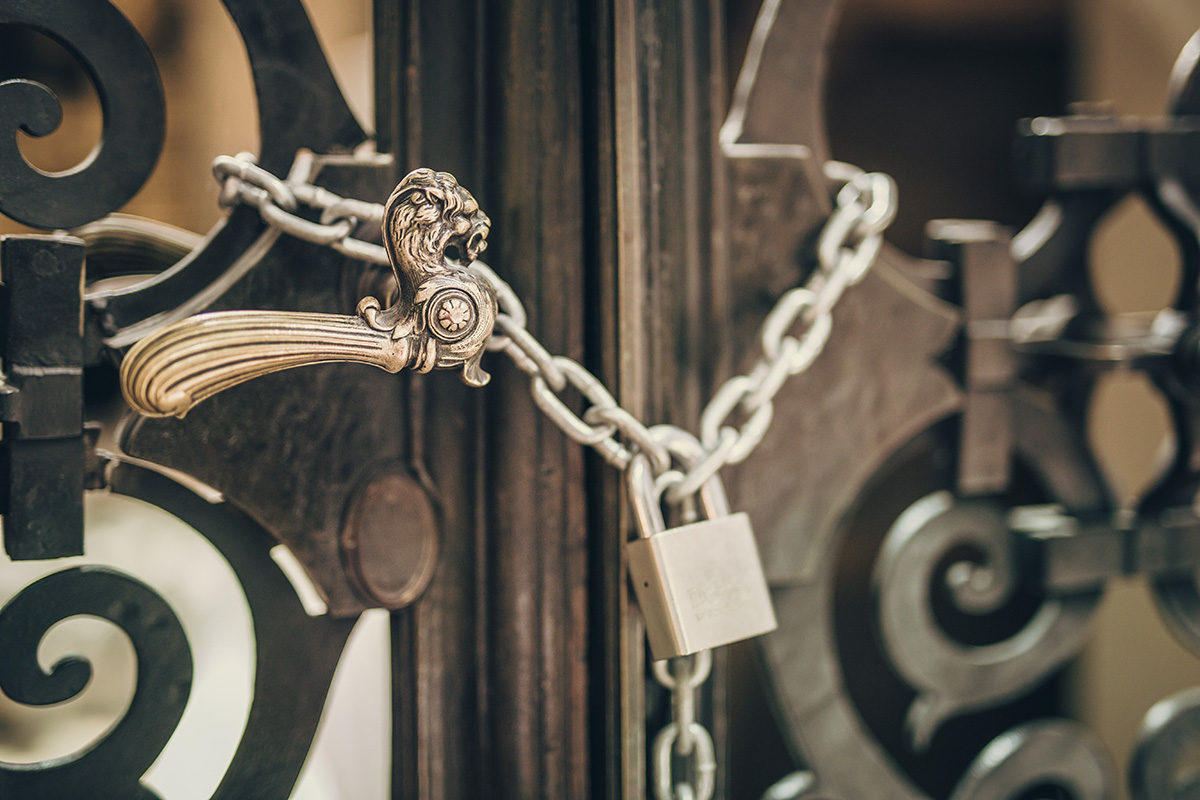 College Gate Locked by iStock