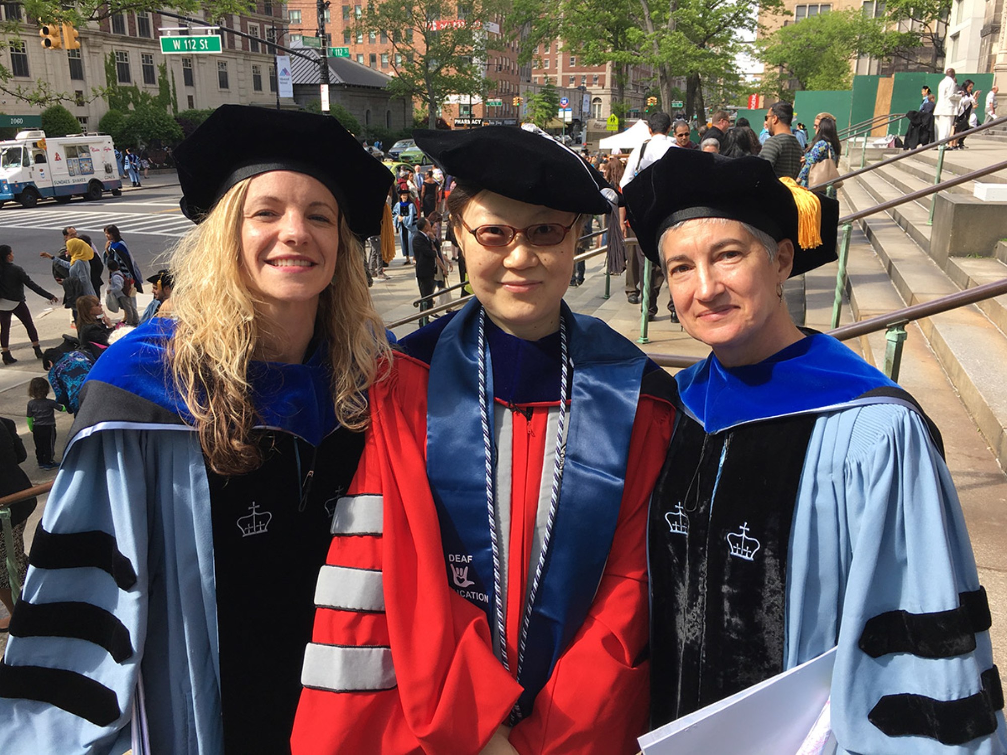 Angel Wang with Julia Silvestri and Maria Hartman