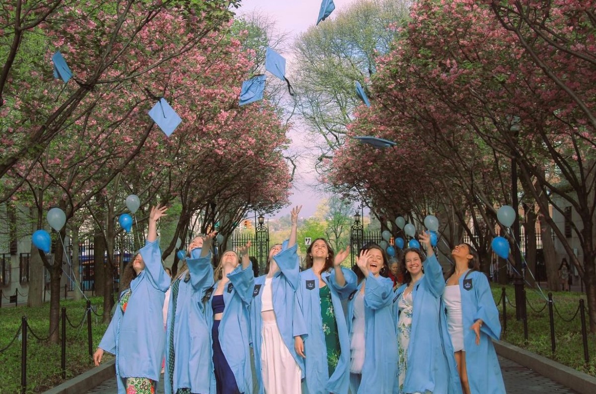 Graduates celebrating