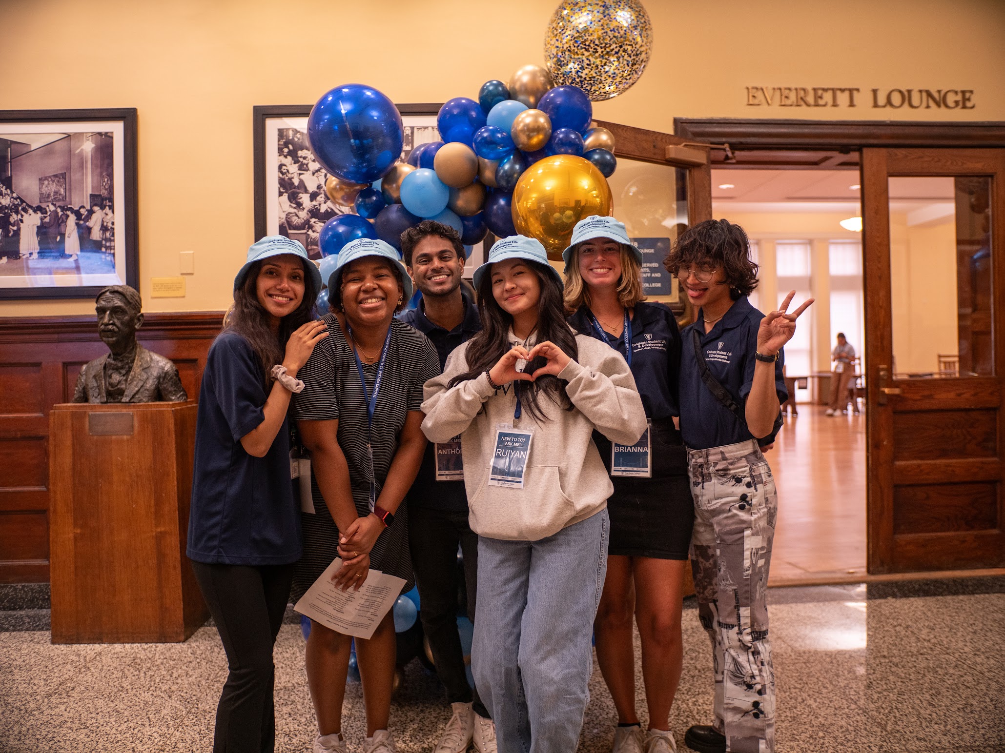 Students pose for the camera at NSO.