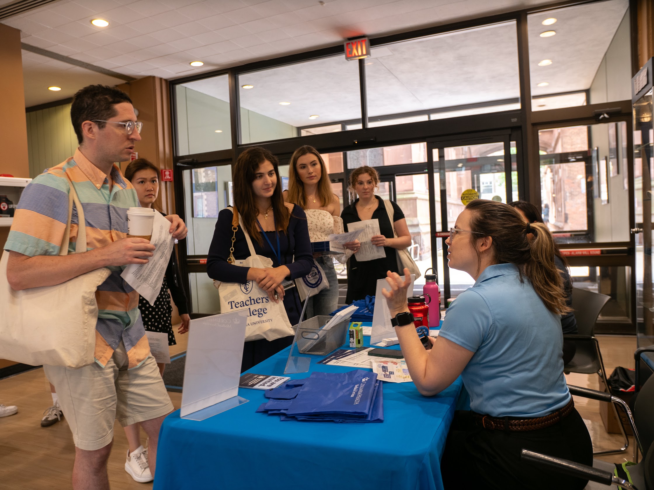 Students check in with GSLD.