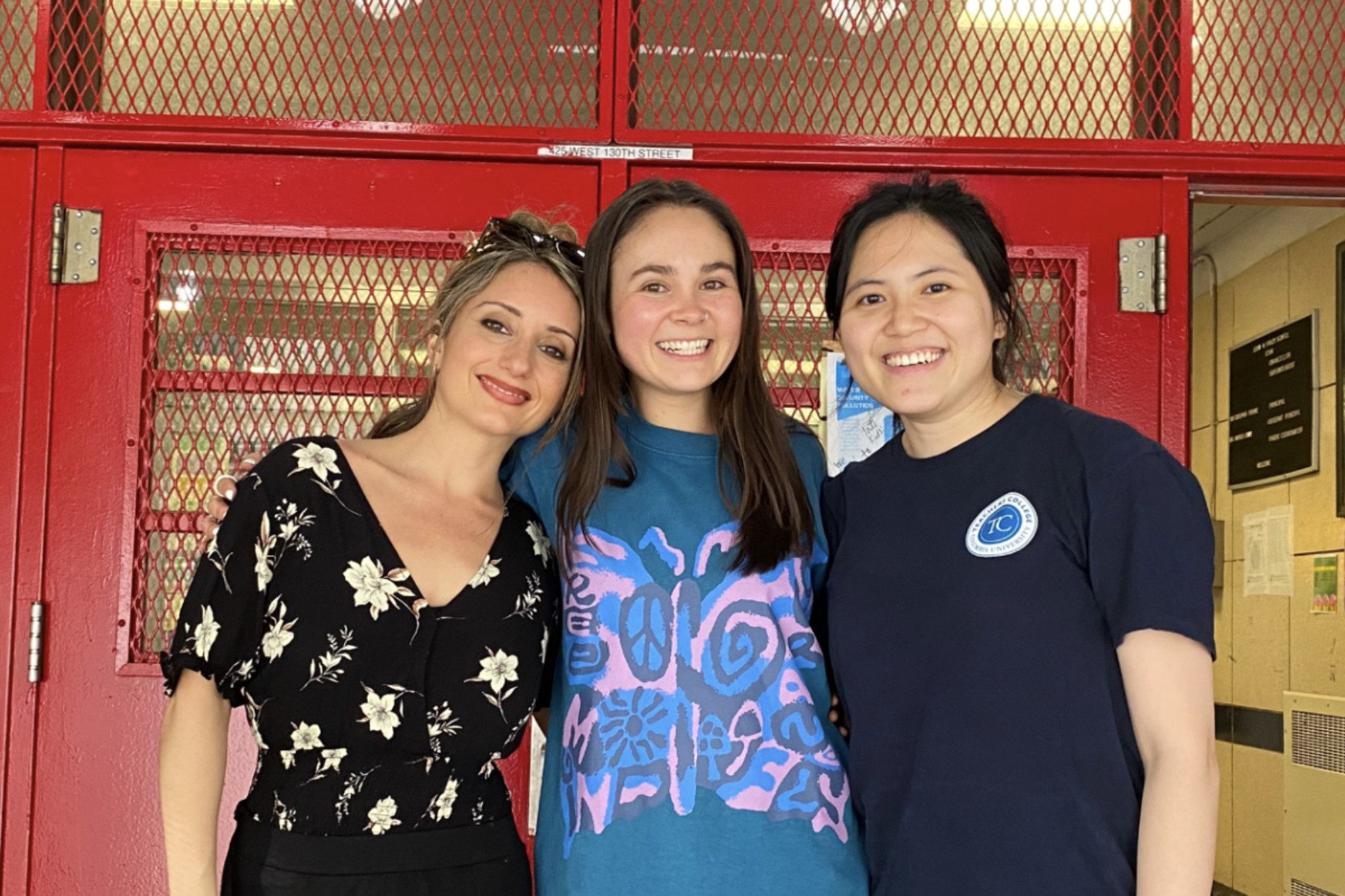 SEED fellows Laurent Decunto (left),  Natalie Wright (center), and Xin Rong Yeo (right)