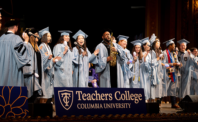 A musical performance at TC Convocation