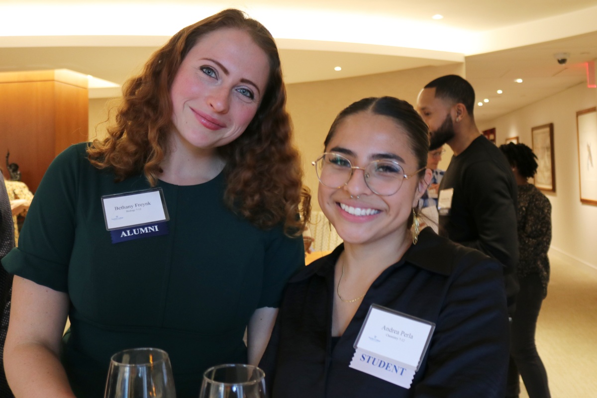 Guests mingle at the 2024 O'Neill Fellows reception.