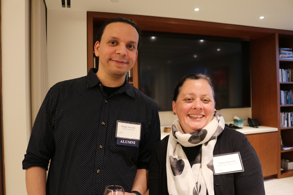 Guests mingle at the 2024 O'Neill Fellows reception.