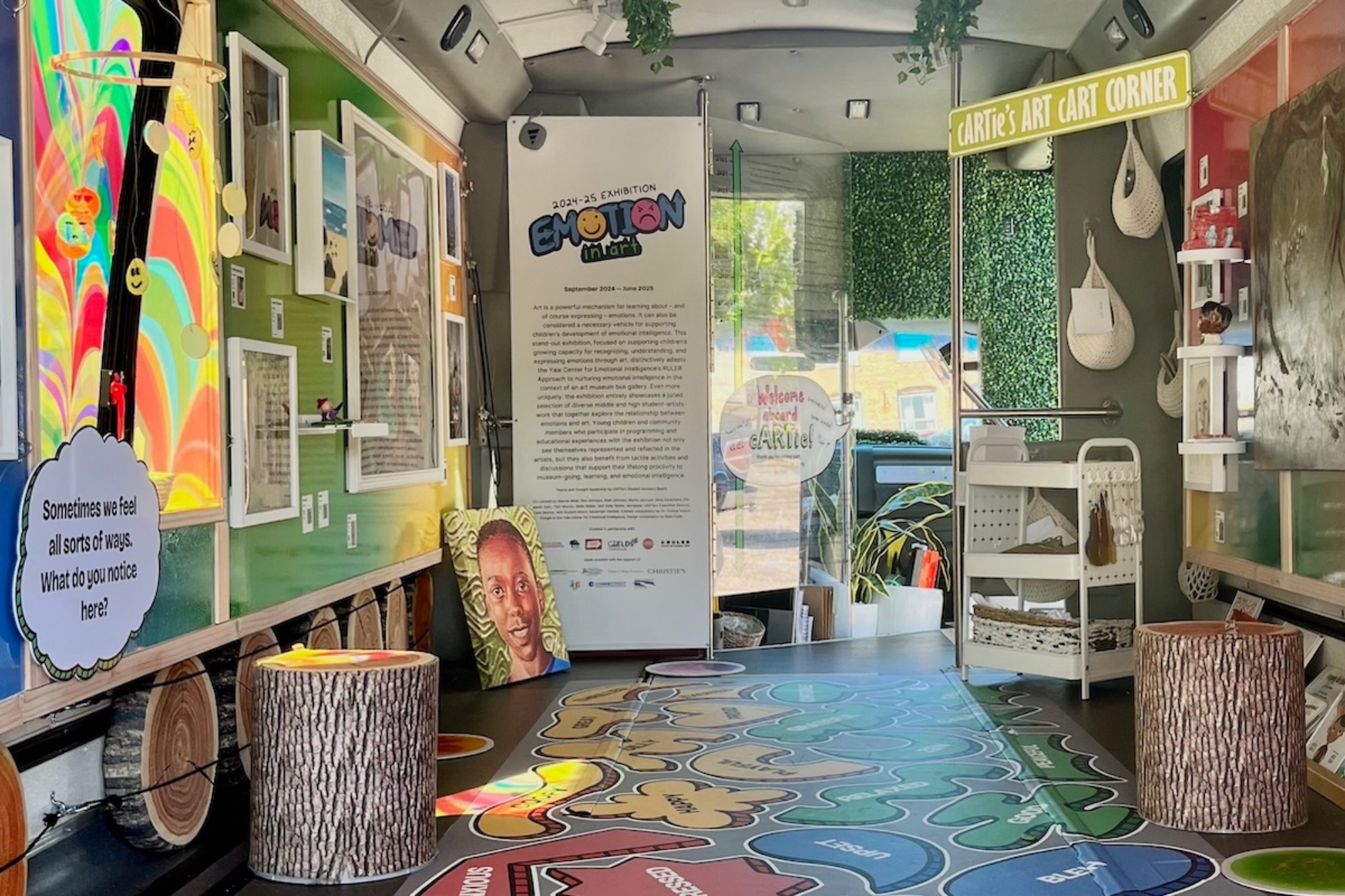 another look at the inside of the cARTie bus