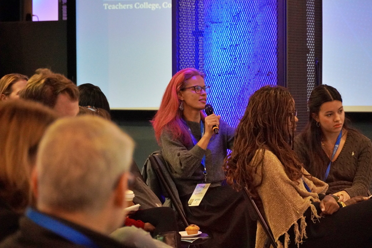 Audience members ask questions during the Conflict Intelligence Lab launch
