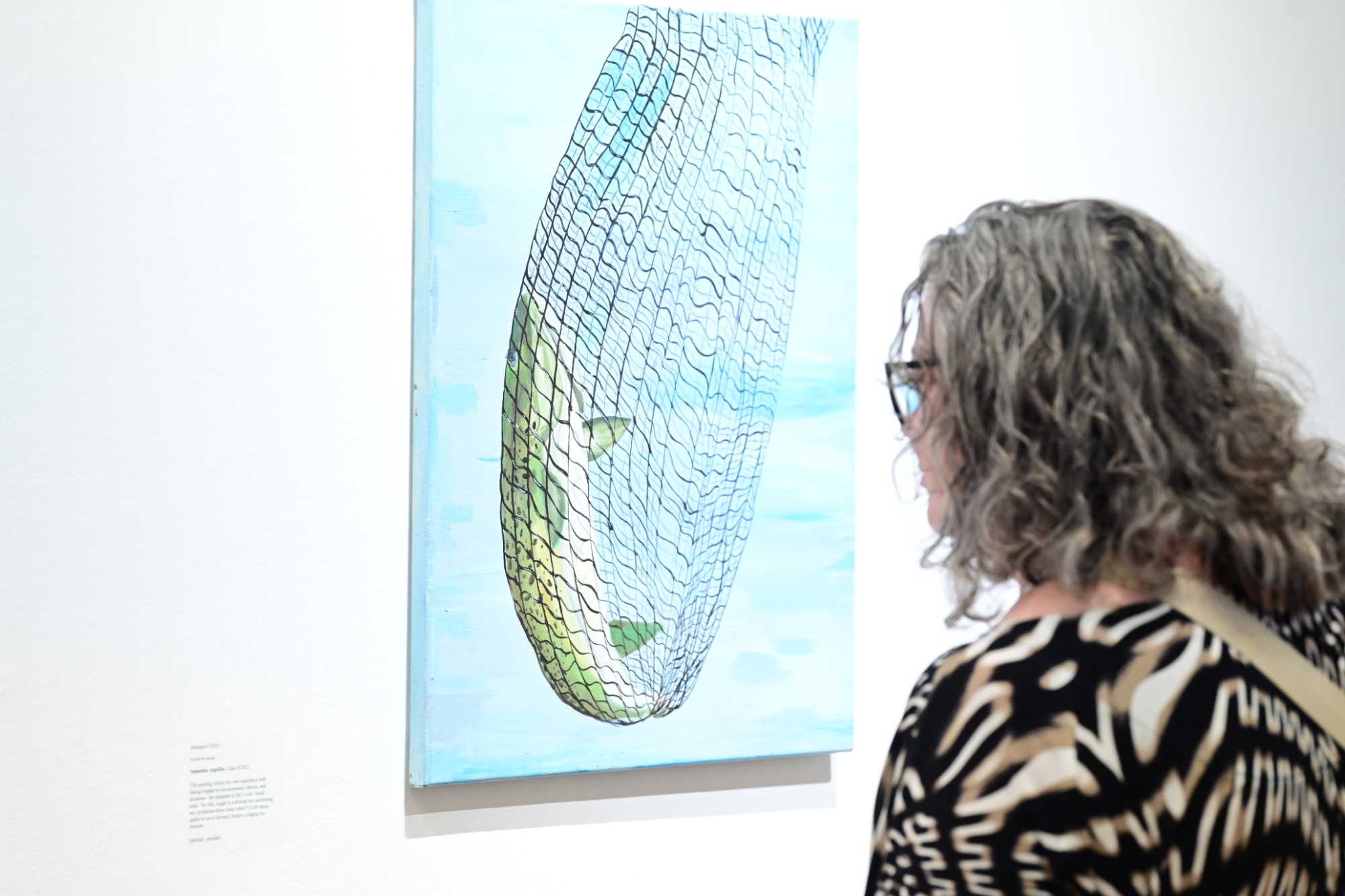 TC alumni at the Macy Art Gallery.