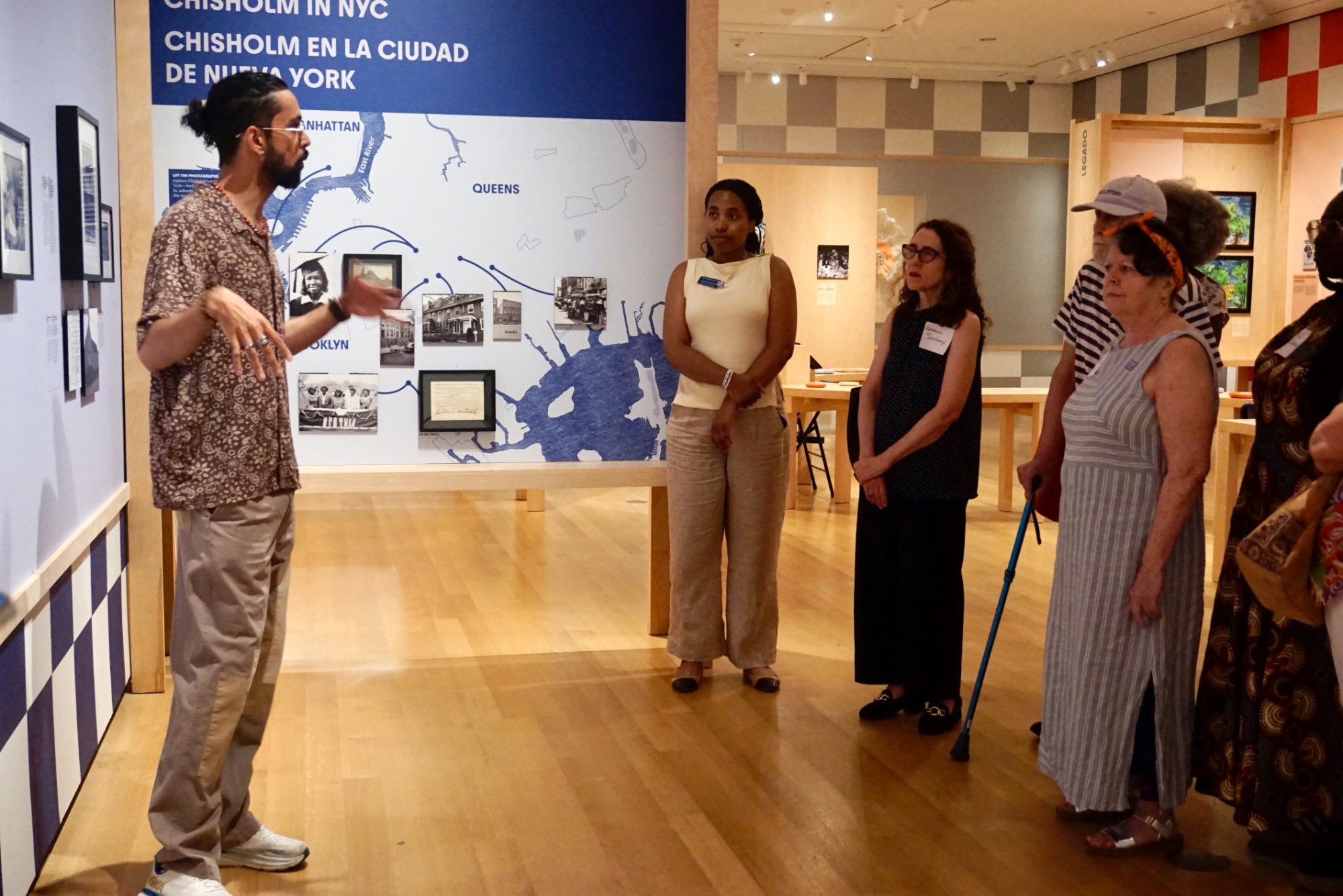 Curator at SC exhibit.