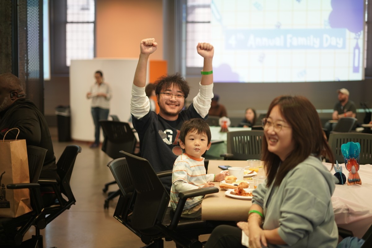 Pictured: Attendees at Family Day.