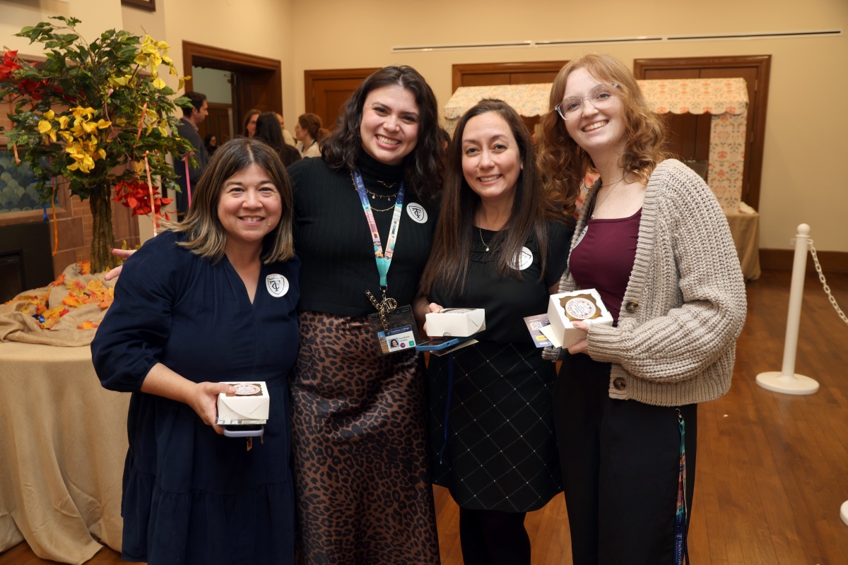 Members of the TC community at the State of the College mixer