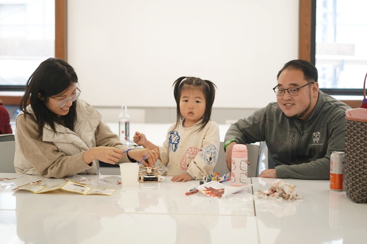 Pictured: Attendees at Family Day.