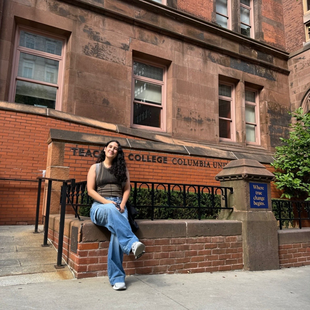 Rossi outside of Teachers College