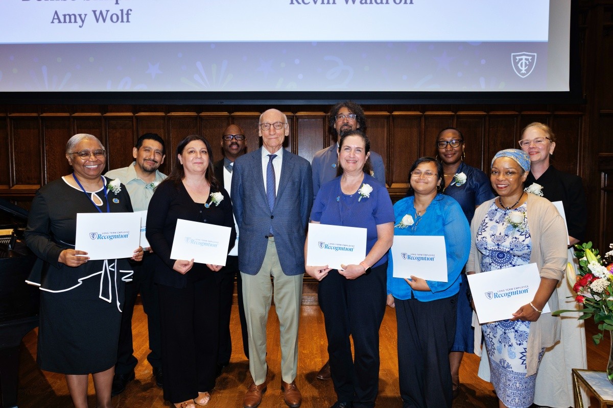 Pictured: TC community at LTR ceremony.
