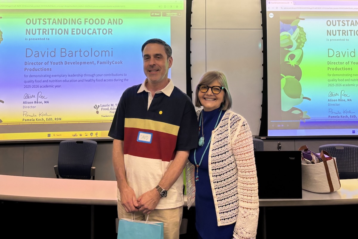 David Bartolomi smiles with a woman