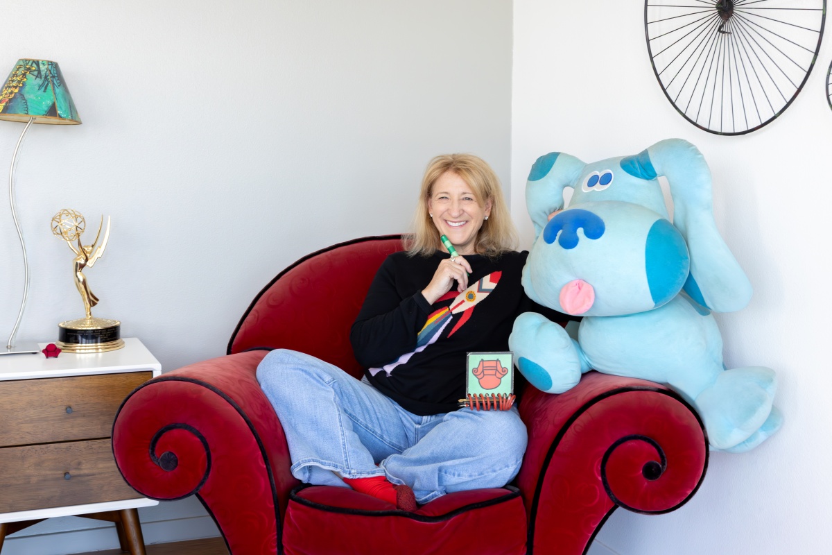 Alice Wilder and Blue from Blues Clues