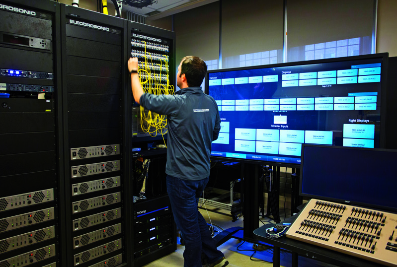 The control room in the Gottesman Libraries’ new Smith Learning Theater.